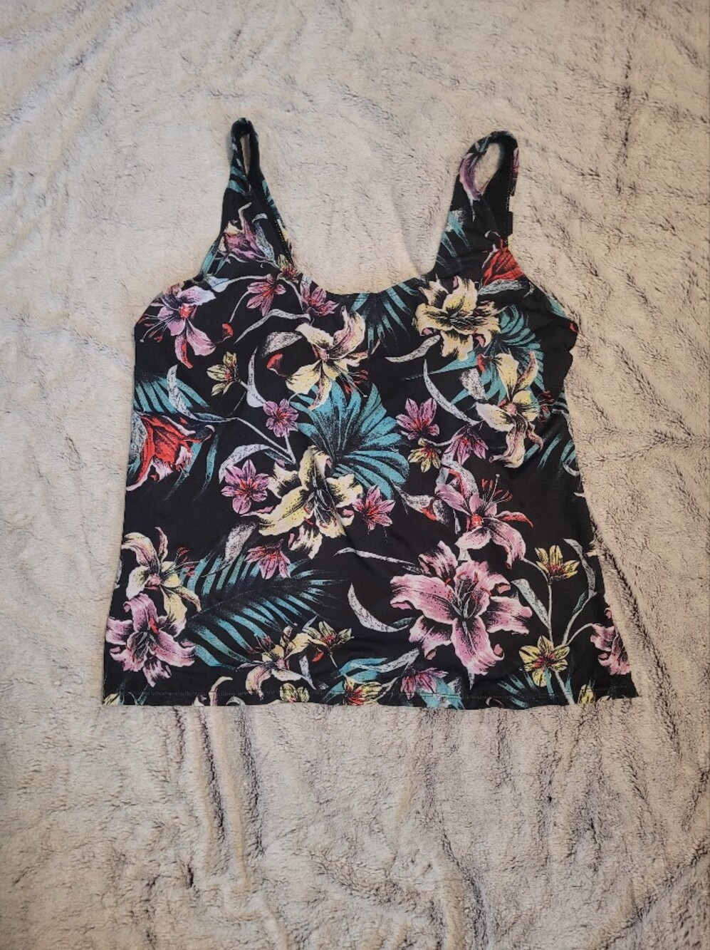 Floral Tankini Swim Top - Size 22